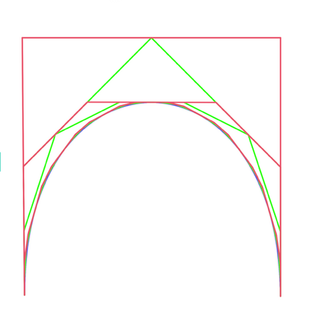 bezier curve with some control lines